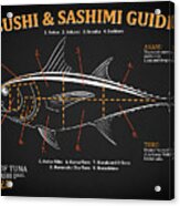 Sushi Cuts Of Tuna Acrylic Print