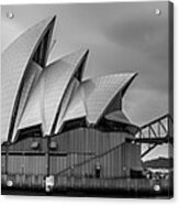 Sydney Opera House And Bridge Acrylic Print
