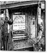 Tackle Shop And Nautical Museum Black And White Acrylic Print