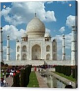 Taj Mahal Front Acrylic Print