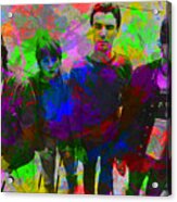 Talking Heads Band Paint Splatters Portrait Acrylic Print