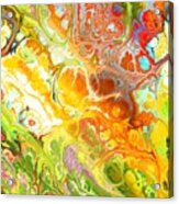 Tariman - Funky Artistic Colorful Abstract Marble Fluid Digital Art Acrylic Print
