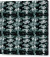 Teal Shibori Dyed Pattern Acrylic Print