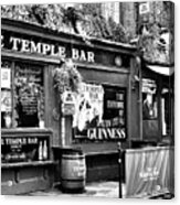 Temple Bar Established 1840 In Dublin Ireland Acrylic Print