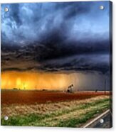 Texas Stormy Sunset Acrylic Print