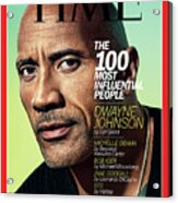 The 100 Most Influential People - Dwayne Johnson Acrylic Print