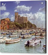 The Bay And The Castle - Lerici - Italy Acrylic Print