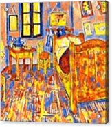 The Bedroom In Arles By Van Gogh - Colorful Digital Recreation Acrylic Print
