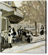 The Brasserie Under Painting Acrylic Print
