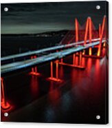 The Bridge In Red Acrylic Print