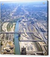 The Chicago Rail Freight Yards In 1984 Acrylic Print