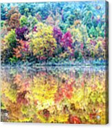 The Colors Of Autumn Panorama Acrylic Print