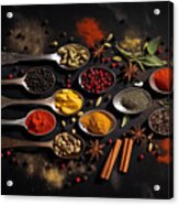 The Colors Of Spices Acrylic Print