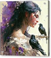 The Crow Whisperer Acrylic Print