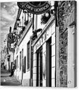 The Dingle Pub In Black And White Acrylic Print