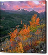 The End Of Autumn - Rocky Mountain National Park Acrylic Print
