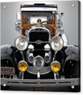 The Face Of An Oldsmobile Woody Wagon Acrylic Print