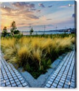 The Garden Of The Afternoon Sun In Thessaloniki Acrylic Print