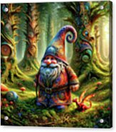 The Gnome's Fractal Forest Acrylic Print