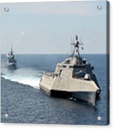 The Independence-variant Littoral Combat Ship Uss Gabrielle Giffords Acrylic Print