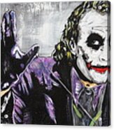The Joker Face Painting Acrylic Print