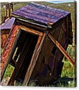 The Leaning Outhouse Of Bodie Acrylic Print