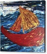 The Little Red. Boat Acrylic Print
