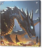 The Lord And The Faithful Dragon Acrylic Print