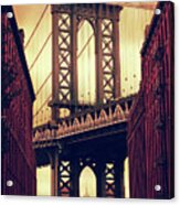 The Manhattan Bridge Acrylic Print