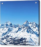 The Matterhorn And Swiss Mountains Panorama Acrylic Print