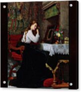 The Mirror By Pierre-charles Comte Remastered Xzendor7 Fine Art Classical Reproductions Acrylic Print