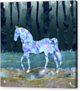 The Mystery Horse - A Woodlands Fantasy Acrylic Print