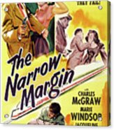 ''the Narrow Margin'', With Charles Mcgraw And Marie Windsor, 1952 Acrylic Print