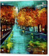 The November Canal Acrylic Print