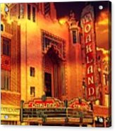 The Oakland Fox Theatre In Sunset Light Acrylic Print