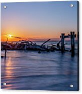 The Old Cattle Jetty, Point Nepean Acrylic Print