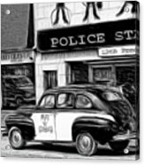 The Old Police Car Acrylic Print