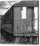 The Old Train Car Acrylic Print