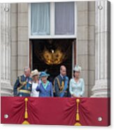 The Queen Waves At The Crowds Acrylic Print