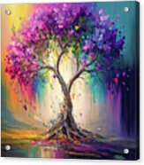 The Rainbow Tree Of Life Acrylic Print