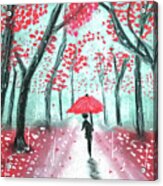 The Rainy Path Acrylic Print