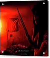The Red Dragon Slaughter In Darkness Acrylic Print