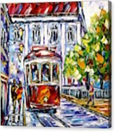 The Red Trolley Of Lisbon Acrylic Print