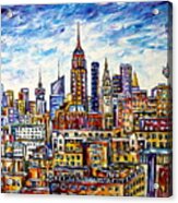 The Rooftops Of New York Acrylic Print