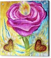 The Rose And Its Thorns Love The Whole Self Acrylic Print