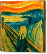 The Scream Group Of Paintings By Edvard Munch Acrylic Print