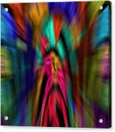 The Time Tunnel In Living Color - Abstract Acrylic Print