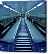 The Tube In Blue Acrylic Print