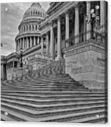 The Us Capitol Bw Acrylic Print