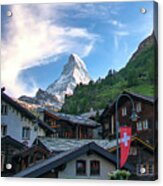 The Village Of Zermatt, Switzerland Acrylic Print